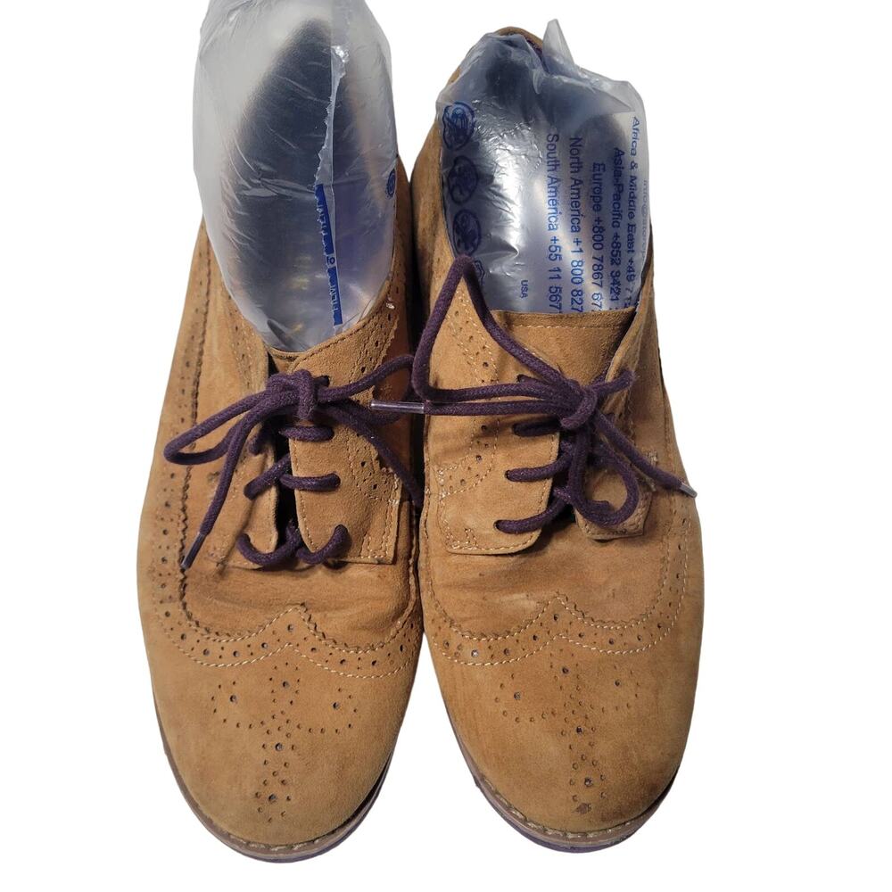 Lauren Ralph Lauren Imogen Leather Lace Up Shoes 8.5
